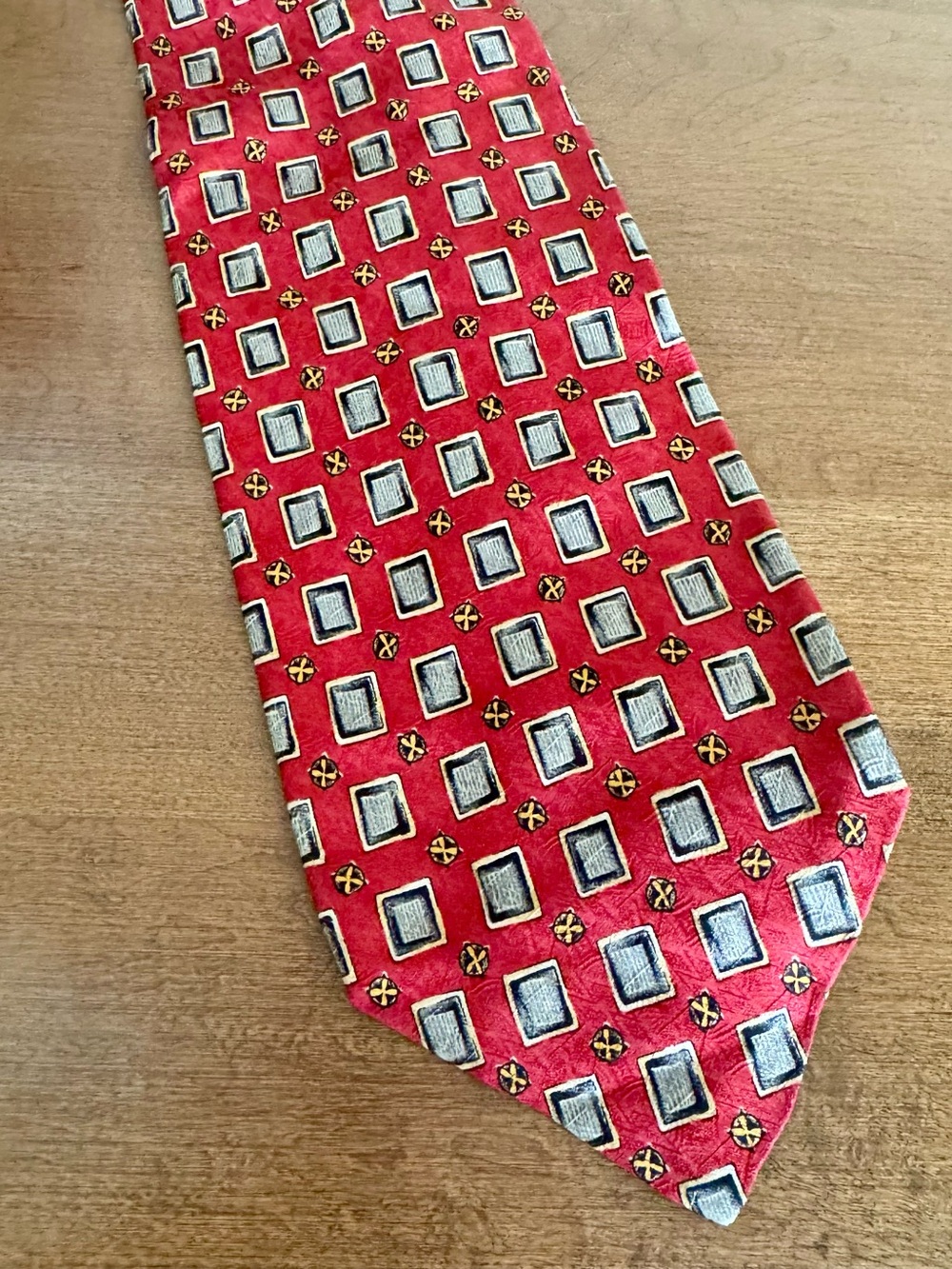 Robert Talbott Studio 100 % Silk Mens Neck Tie Vintage Retro Print Suit Menswear